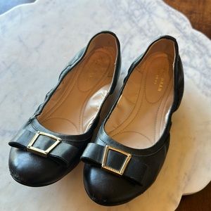 Black leather Cole Haan ballet flat 8.5